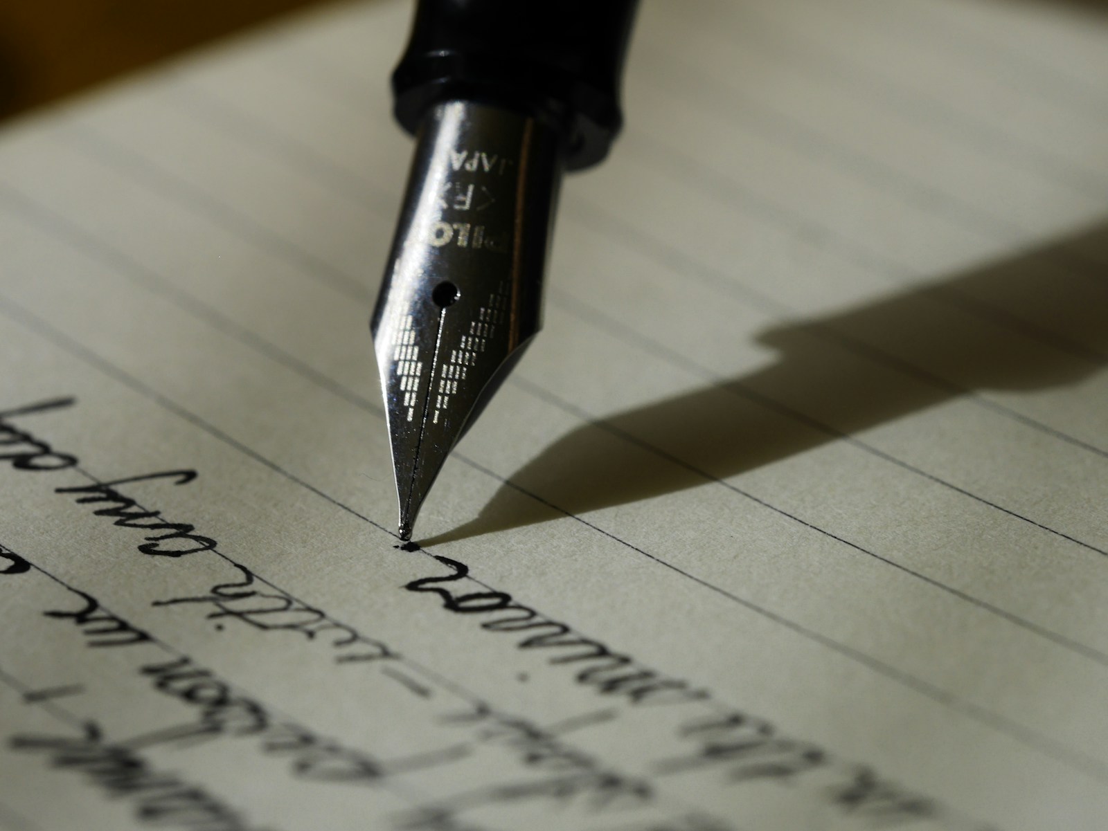 Copywriting notes and messaging drafts on a desk